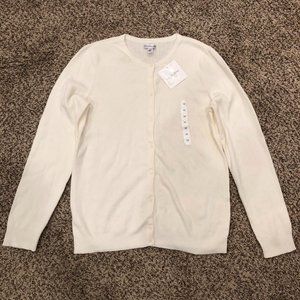 NEW Croft & Barrow cream cardigan